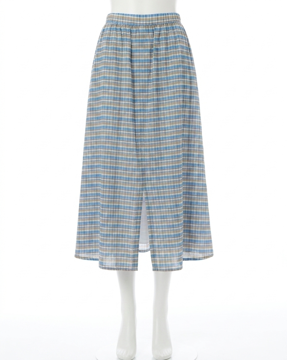 NEW NATION LTD tatiana midi skirt in coastal plaid